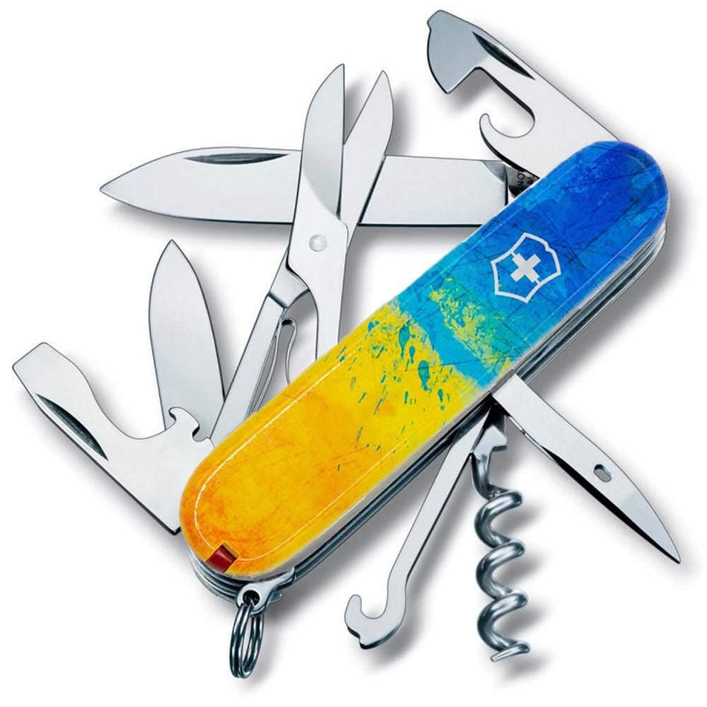 Мультитул Victorinox Swiss Army Climber 1.3703.7 Желто-синий (58-79-Vx13703.7_T3100p)