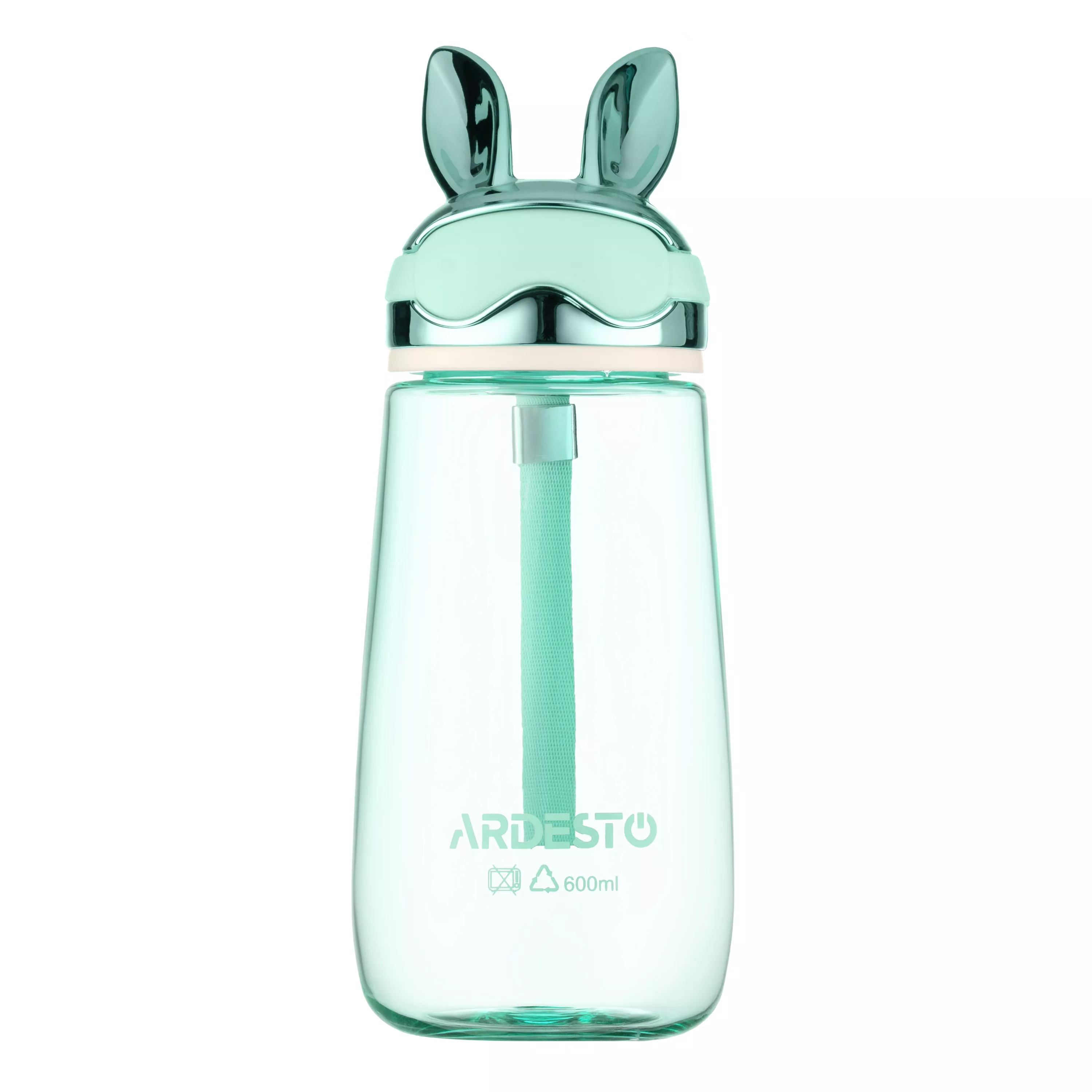 Пляшка для води дитяча Ardesto Bunny 600 мл Зелений (AR2260BB)