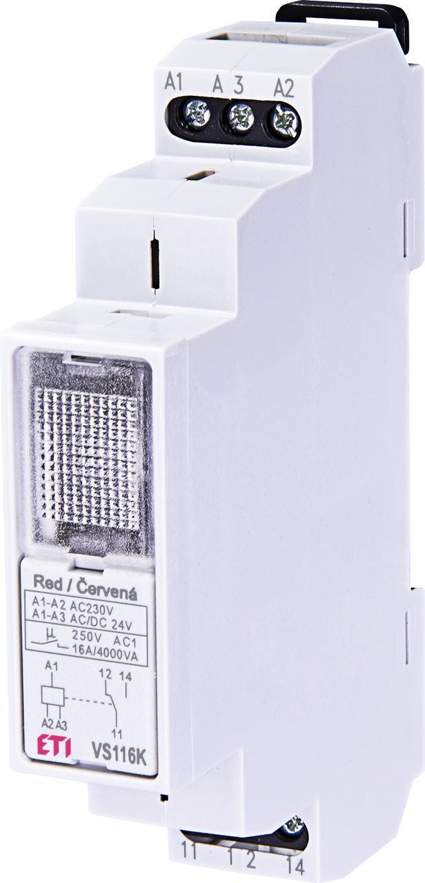 Реле проміжне ETI VS116K 24/230V 16A AC1 (2471201)