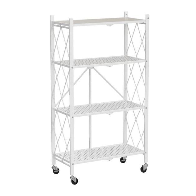 Этажерка на колесах Loft 3-ярусная 72х33х87 см Белый (R100104-W)