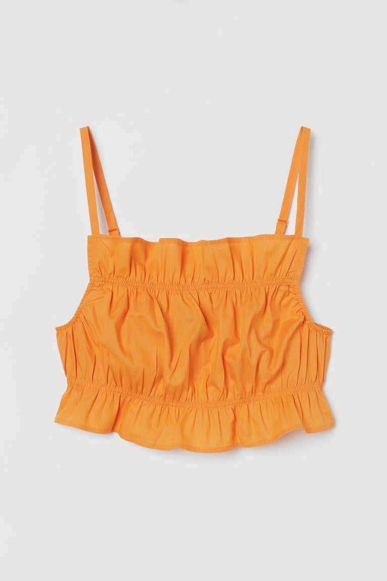 Топ H&M 968554 р. 38 Оранжевый Топ H&M 968554 р. 38 Оранжевый