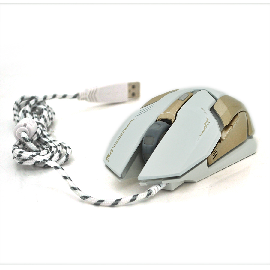 Мышь проводная iMICE V6 6 кнопок 3600 DPI Led Lighting 13м Win7/8/10 Mac OS Q40 White (YUT_V3878)