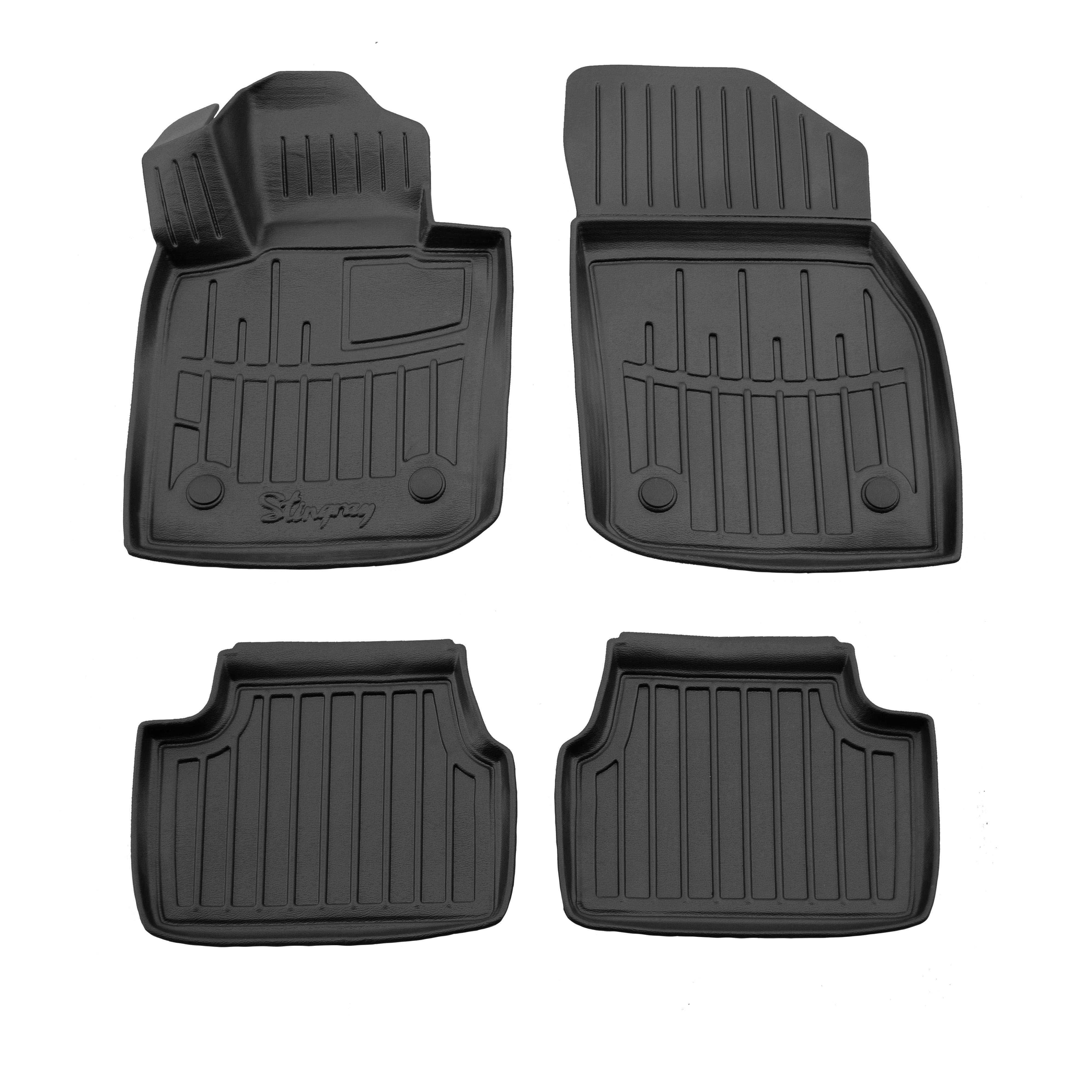 Коврики Stingray 3D для Mini Cooper F55/56/57 2014-2023 рр. полиуретан 4 шт. Черный (158332)