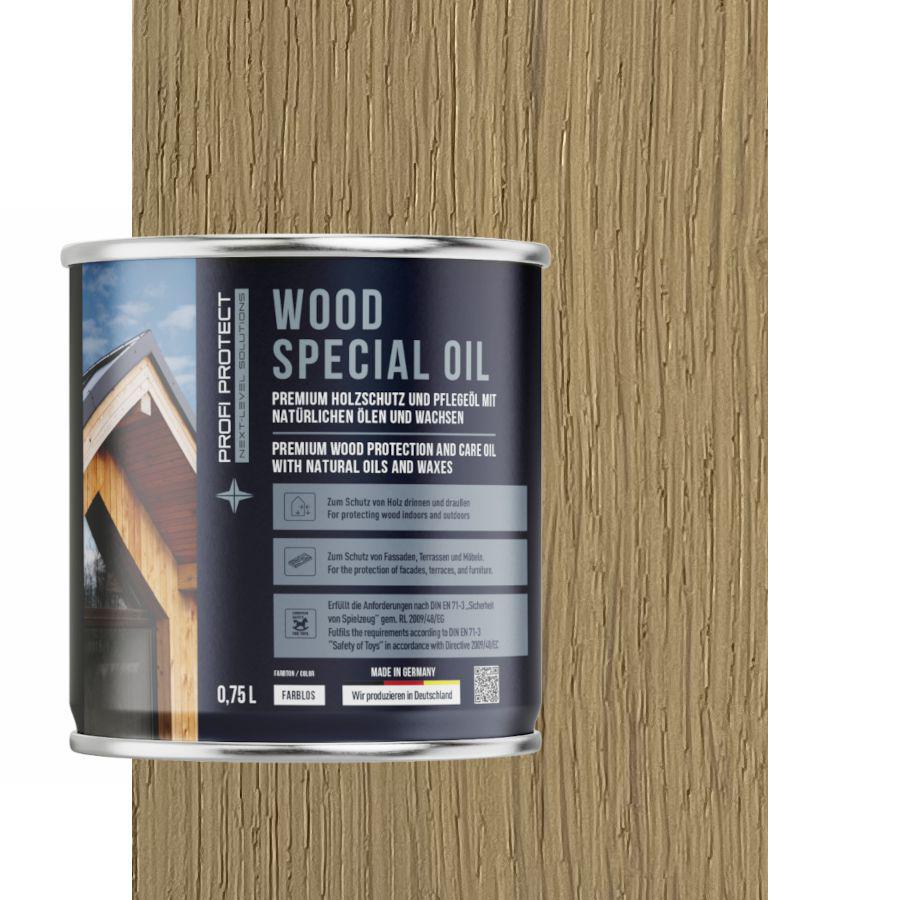 Олія для терас ProfiProtect Wood Special Oil з воском 0,75 л Beige-eiche (20755175) - фото 1