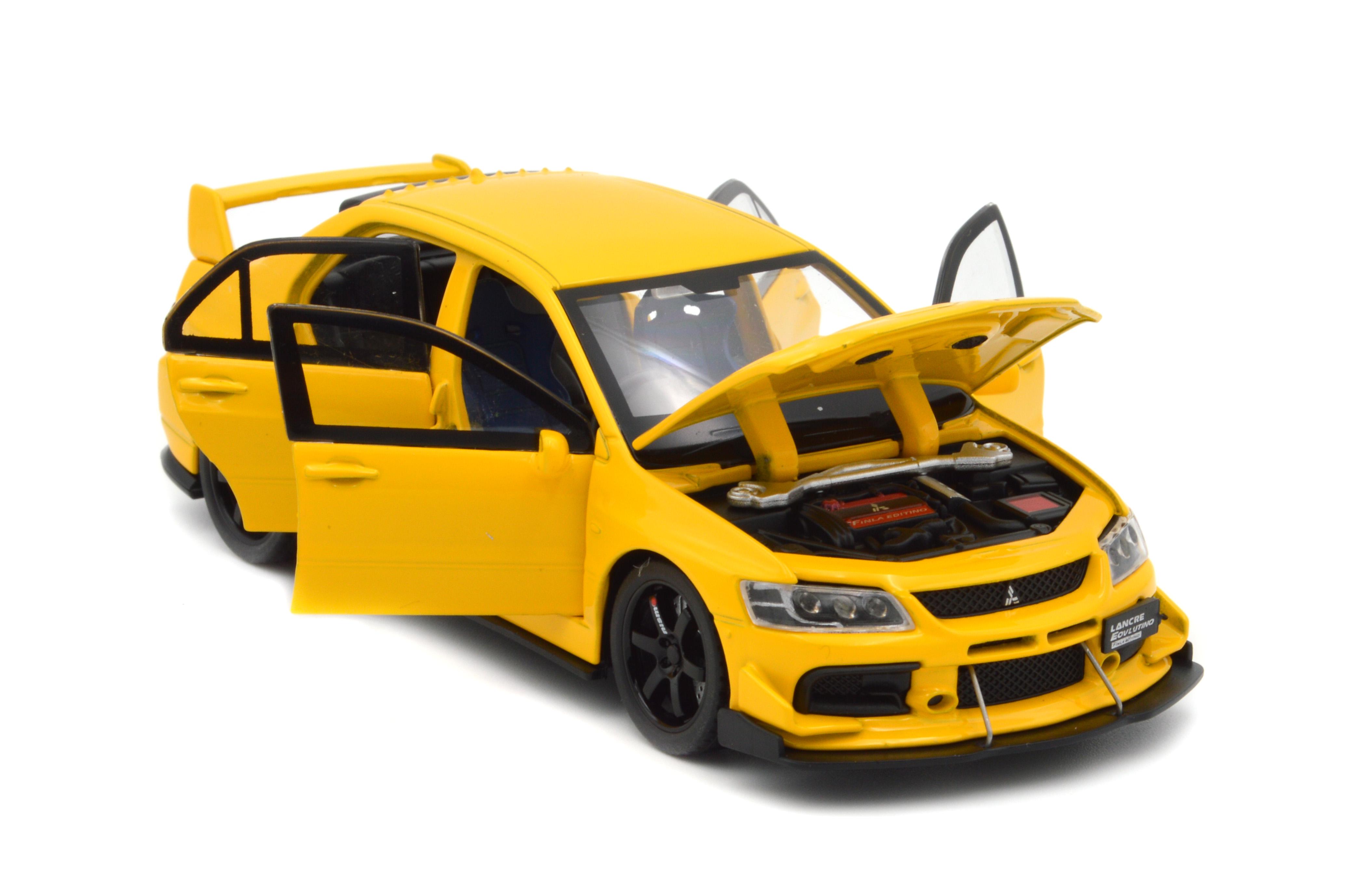 Іграшкова машинка металева Mitsubishi Lancer Evolution X 1:32 світло/звук/інерція/відкриваються двері (20651Y) - фото 7 Іграшкова машинка металева Mitsubishi Lancer Evolution X 1:32 світло/звук/інерція/відкриваються двері (20651Y) - фото 7