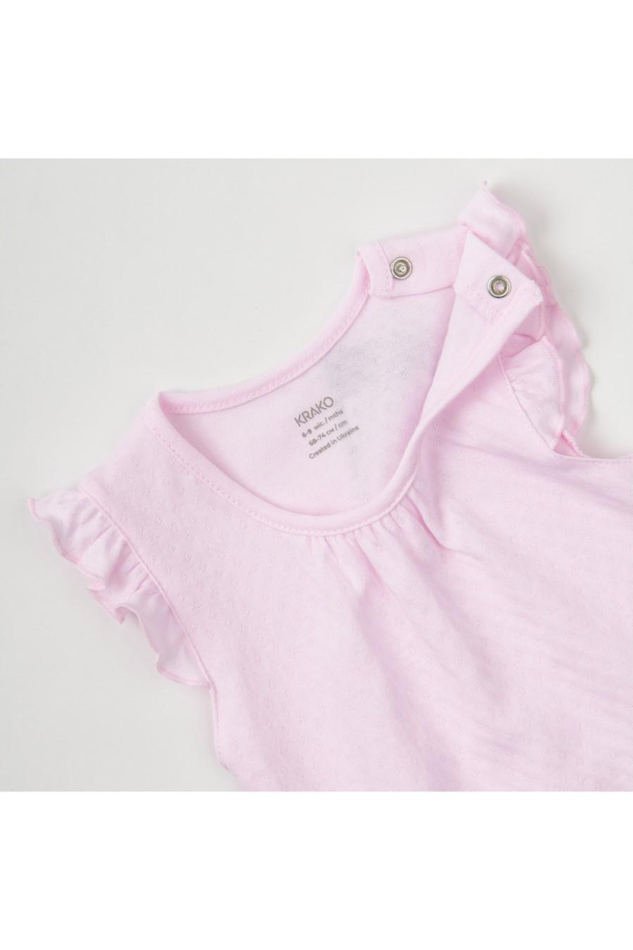 Боди KRAKO 50-56 см Розовый (77406) - фото 4 Боди KRAKO 50-56 см Розовый (77406) - фото 4