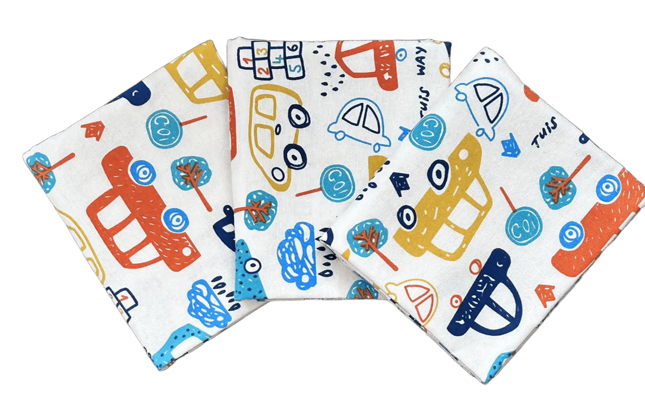 Пеленки детские BST Машинки 3 шт. 90х80 см (2659317227)