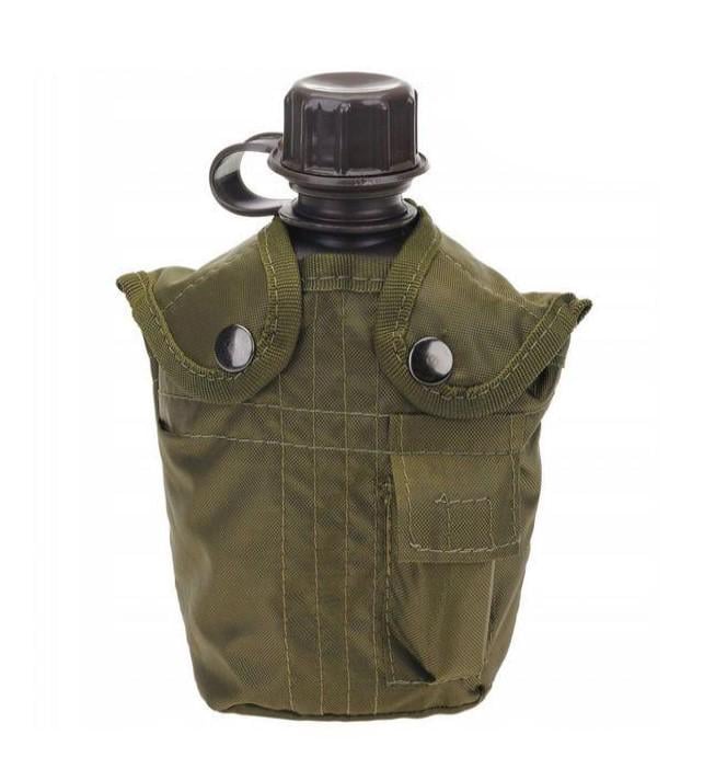 Фляга із кріпленням Mil-Tec Olive Фляга із кріпленням Mil-Tec Olive