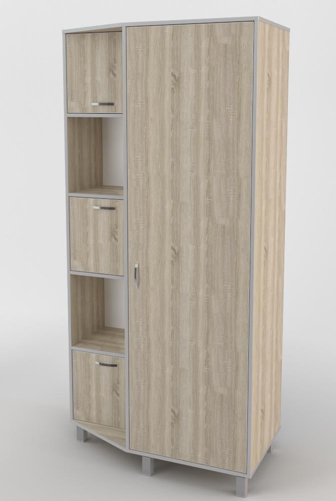 Шафа Тіса-меблі ШС-115 205x100x52 см Дуб сонома