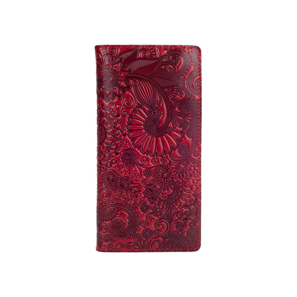 Кошелек Mehendi Art из натуральной кожи на 14 карт Красный (WP-02-C19-1652-T005)