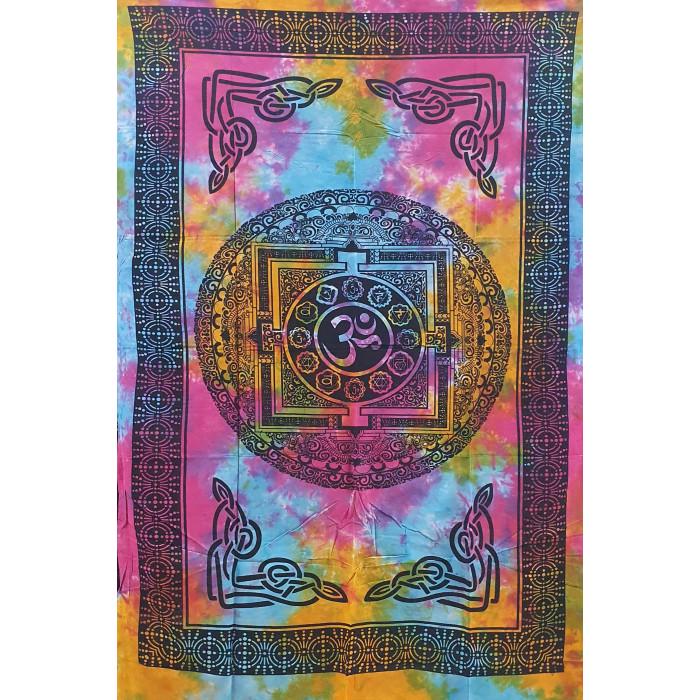 Покрывало односпальное Мандала Разноцветный (9040668)