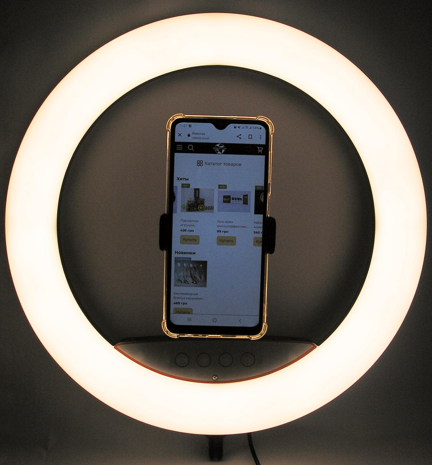 Лампа селфі кільцева 36 см з пультом для телефона та кріпленням під штатив LED (10690287) - фото 7 Лампа селфі кільцева 36 см з пультом для телефона та кріпленням під штатив LED (10690287) - фото 7