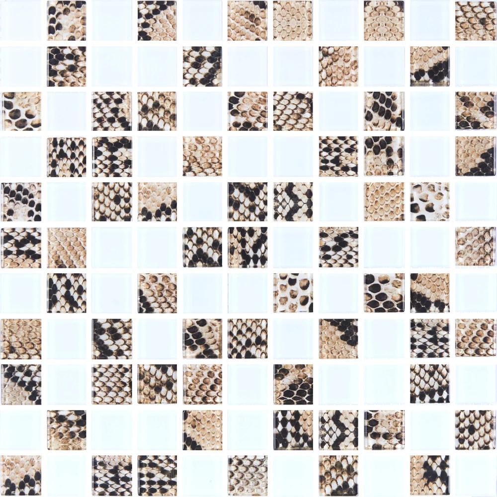 Мозаика стеклянная Kotto Ceramica GMP 0825037 С2 print 38 300х300х8 мм White Mat (003135)