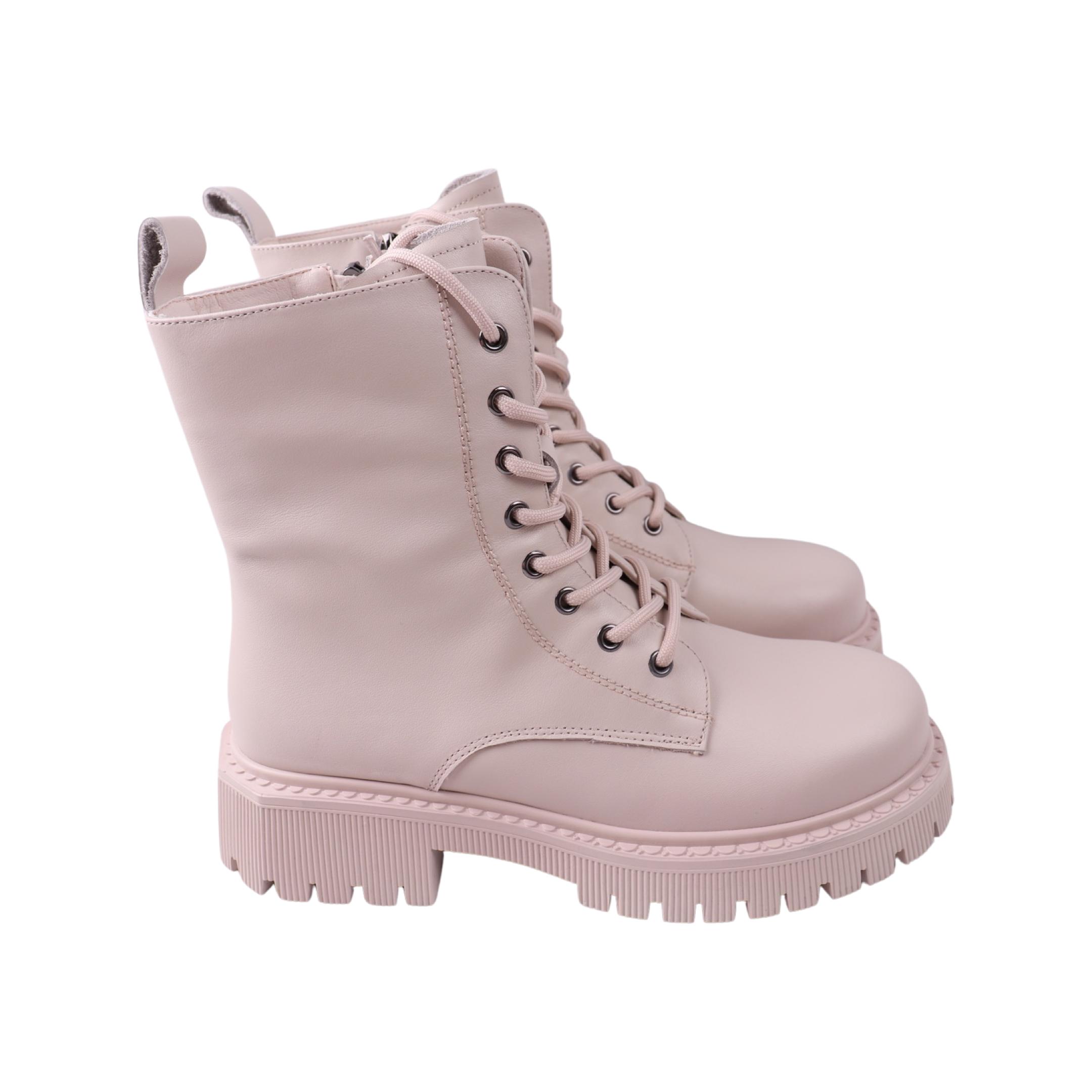 Ботинки женские Melanda натуральная кожа р. 37 Молочный (231-23DHC)