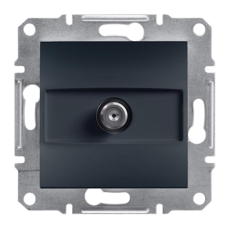 Розетка проходная Schneider Electric Asfora ABS SAT 4dB Антрацит (EPH3700271)
