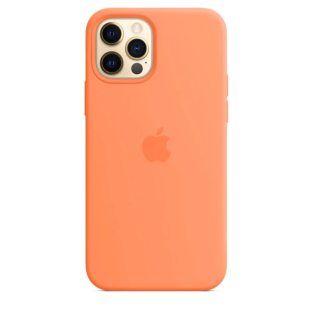 Силіконовий Чохол Накладка Silicone Case для iPhone 12/12 Pro Papaya - фото 2