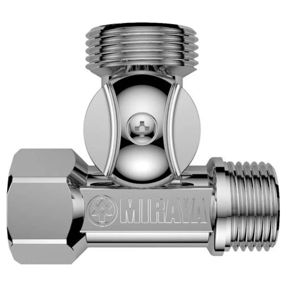 Кран приборный проходной Miraya 1/2''х3/4''х1/2'' 506101 шаровой (AKD5420)