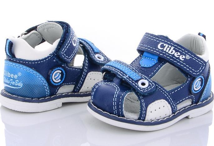 Шкіряні сандалі Clibee X1 р. 17 Синій