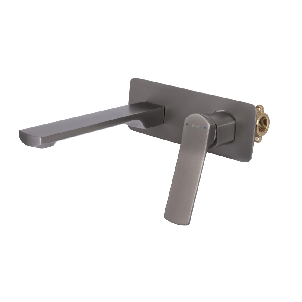 Змішувач для раковини прихованого монтажу Qtap Slavonice Gunmetal Black PVD 35 (QTSLA273GMB45920)