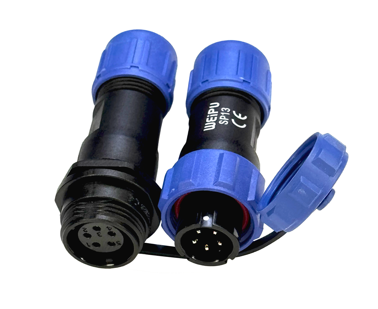 Герметичный разъем Weipu SP1310/P+SP1311/S F-M 5pin IP68 (2757591427)