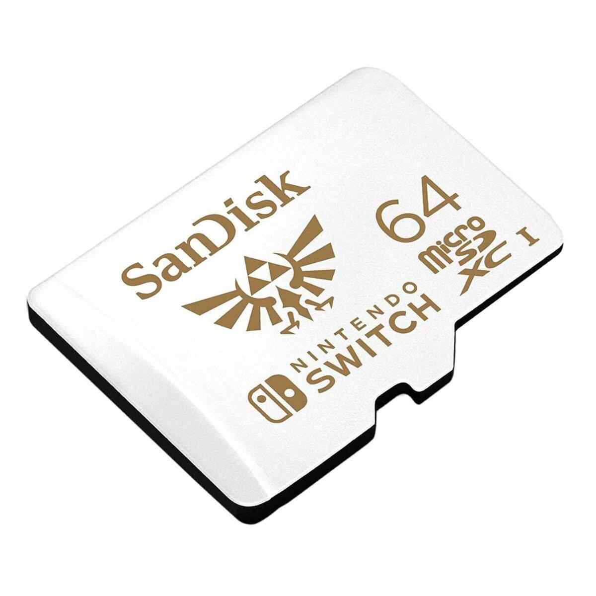 Карта памяти microSDXC SanDisk For Nintendo Switch 64 Gb class 10 R-100 Mb/s W-90 Mb/s
