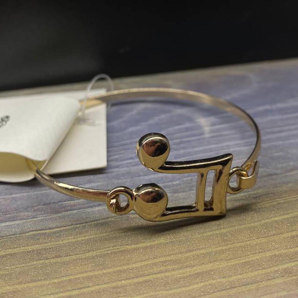 Браслет PG03874 Ноты нержавеющая сталь 6 см (6307)