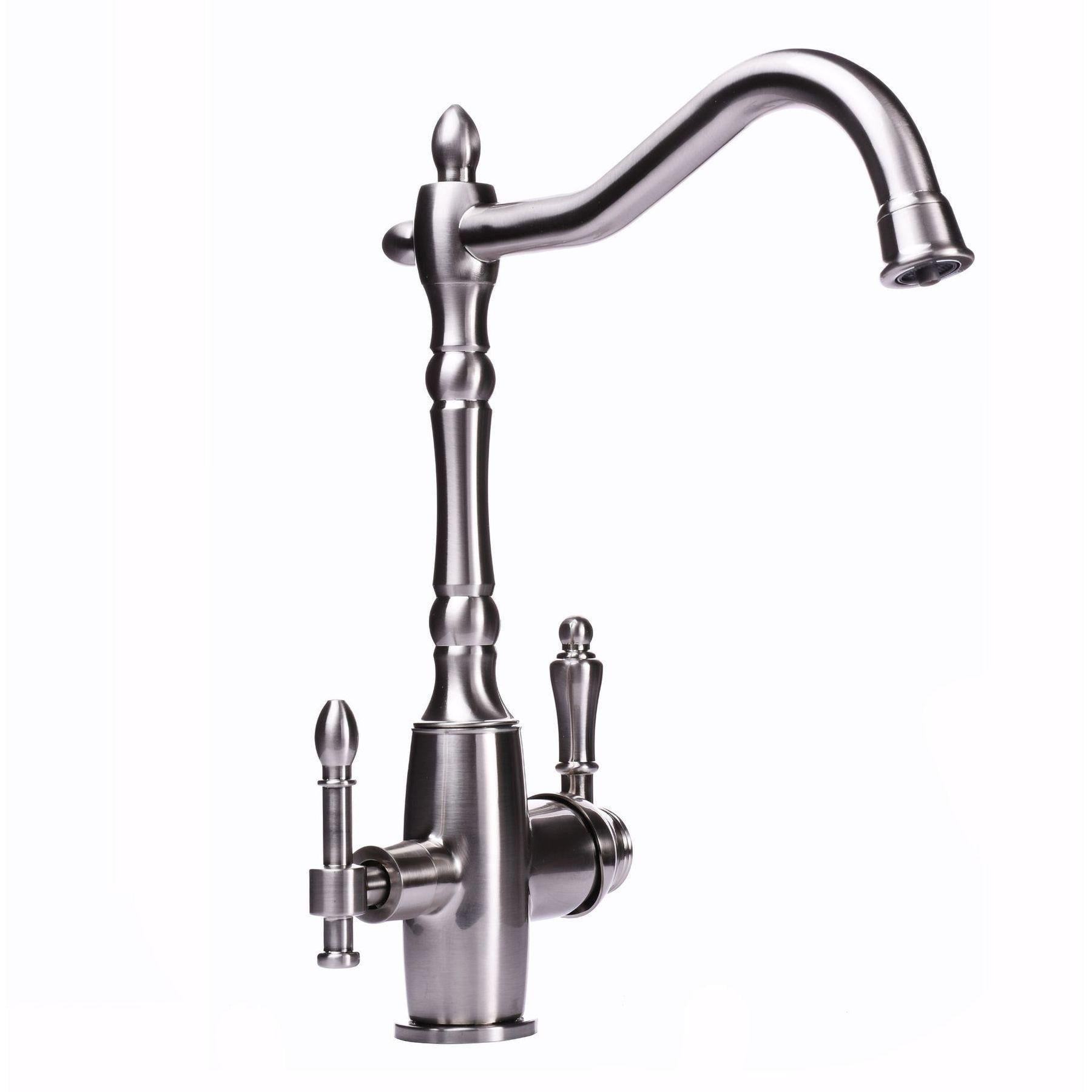 Смеситель для кухни под осмос Globus Lux Lazer GLLR-1000-8-Ststeel (0222)