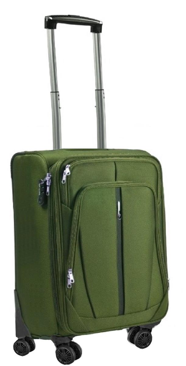 Чемодан тканевый Wings 1706 малый 4 колеса Оливковый (Vt00255)