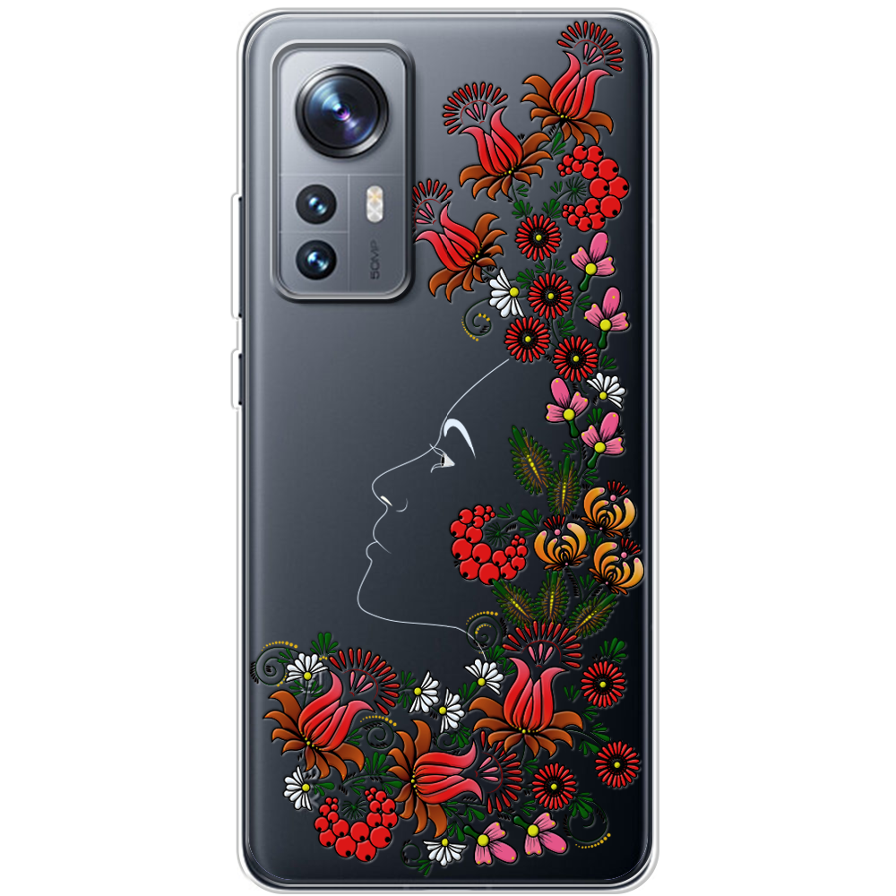 Чохол BoxFace Xiaomi 12 / 12X 3D Ukrainian Muse Прозорий силікон (44529-bk64-44529)