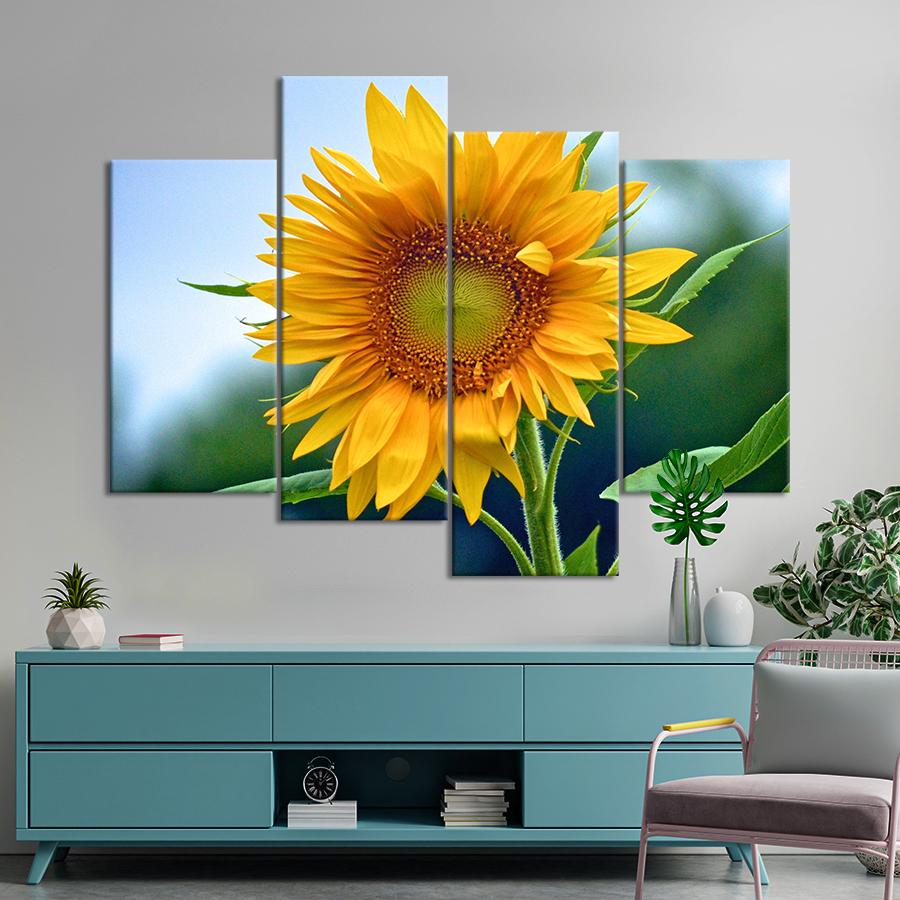 Картина цветы и растения Символ солнца подсолнечник 129x90 см (A989-4)