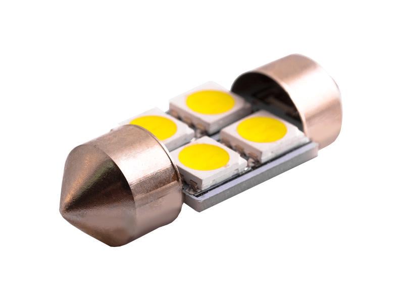Автомобильная лампа светодиодная LEDUA S85 31 мм 4 SMD 5050 12V Белый (64)