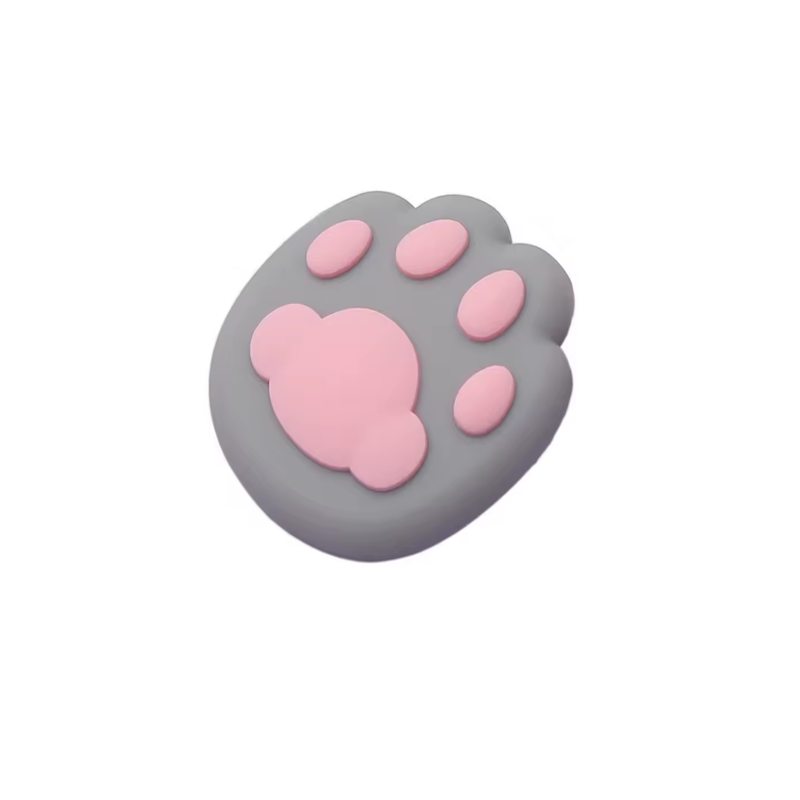 Стопер для дверей Кошачья лапка настенный силиконовый 1 шт. Серый (27086225)