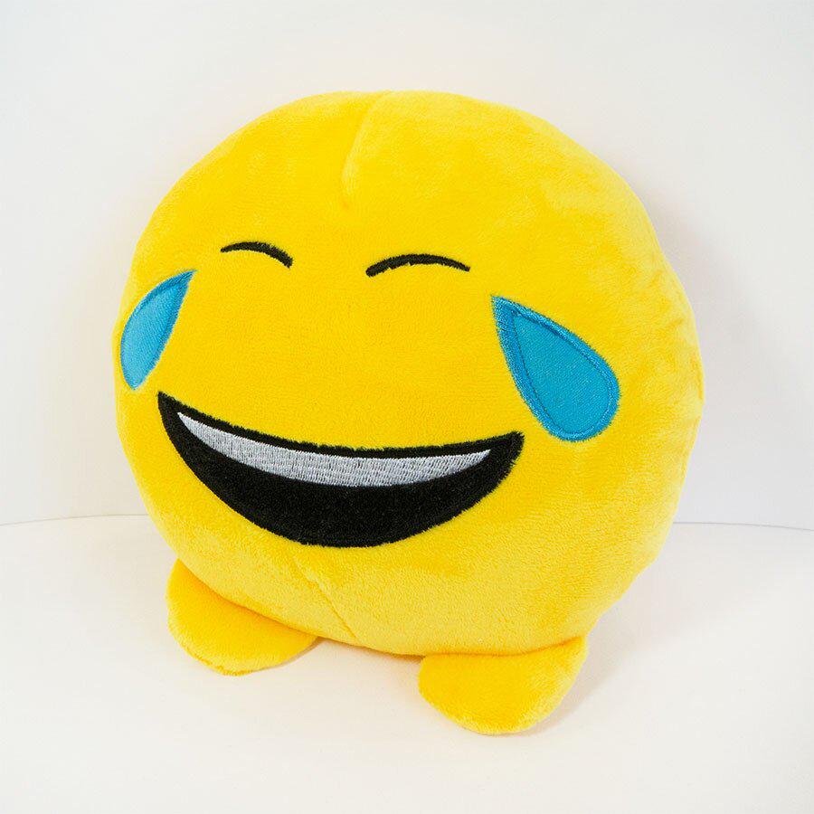 М'яка іграшка Weber Toys смайлик emoji Cміхотунчик 18 см (5655)