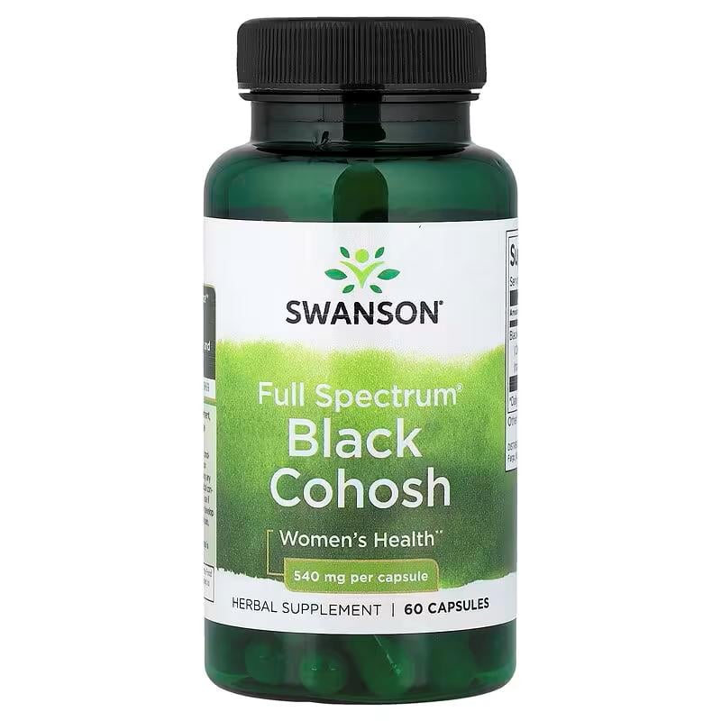 Черный кохош Swanson Black Cohosh Full Spectrum 540 мг 60 Caps Черный кохош Swanson Black Cohosh Full Spectrum 540 мг 60 Caps