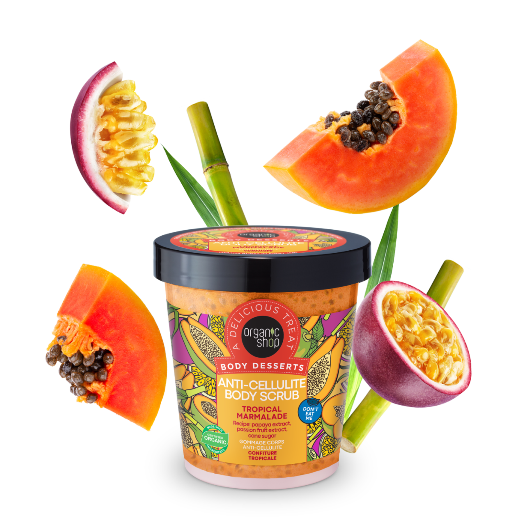 Скраб для тіла Organic Shop Body Desserts Антицелюлітний Tropical Marmalade 450 мл