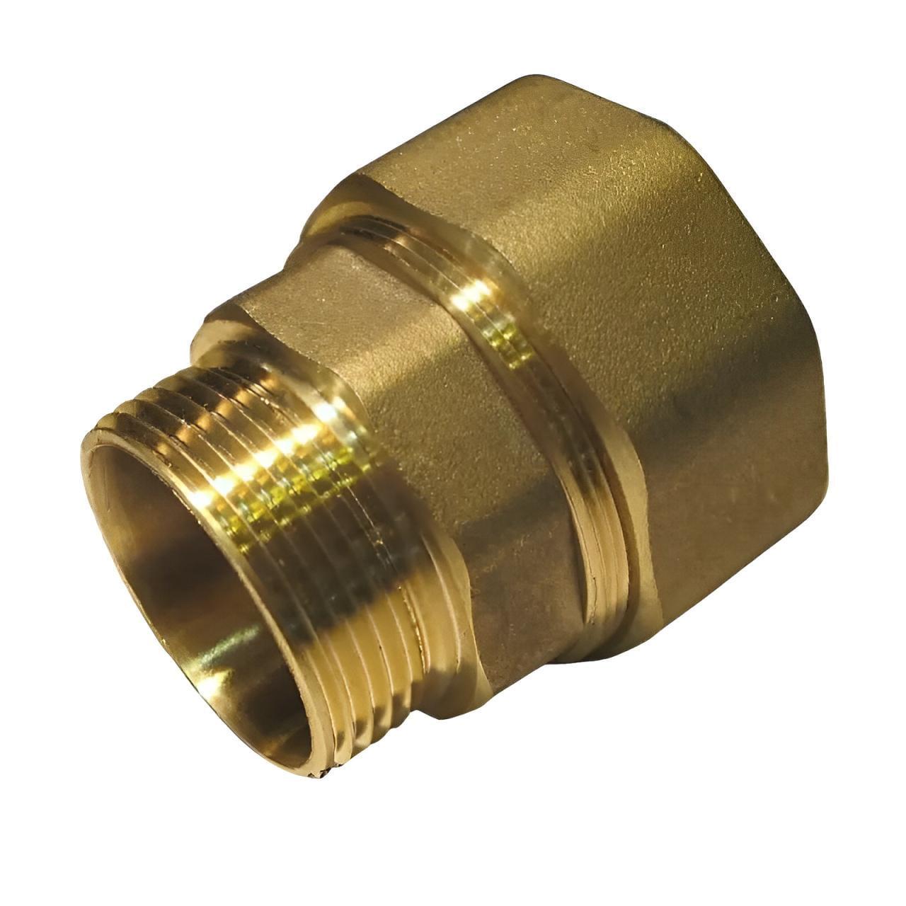 Зажимное соединение Optimum LS552S прямое для трубы d 34 мм x 1"С латунное (000031017)