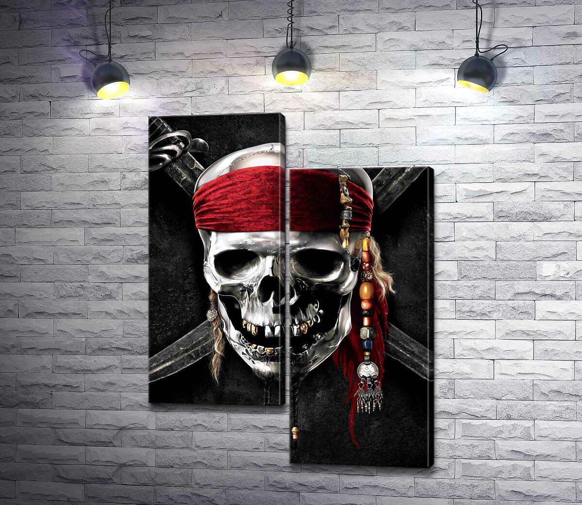 ᐉ Модульная картина ArtPoster Знаменитый череп Джека Воробья (Jack ...