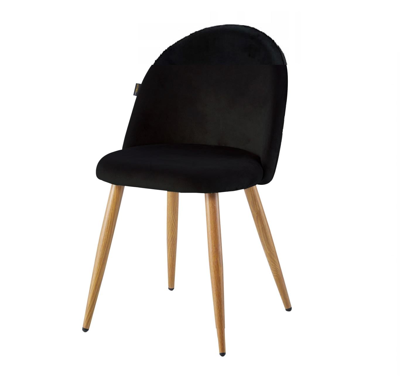 Стул обеденный AMELLY VELVET 460х440х790 мм Черный