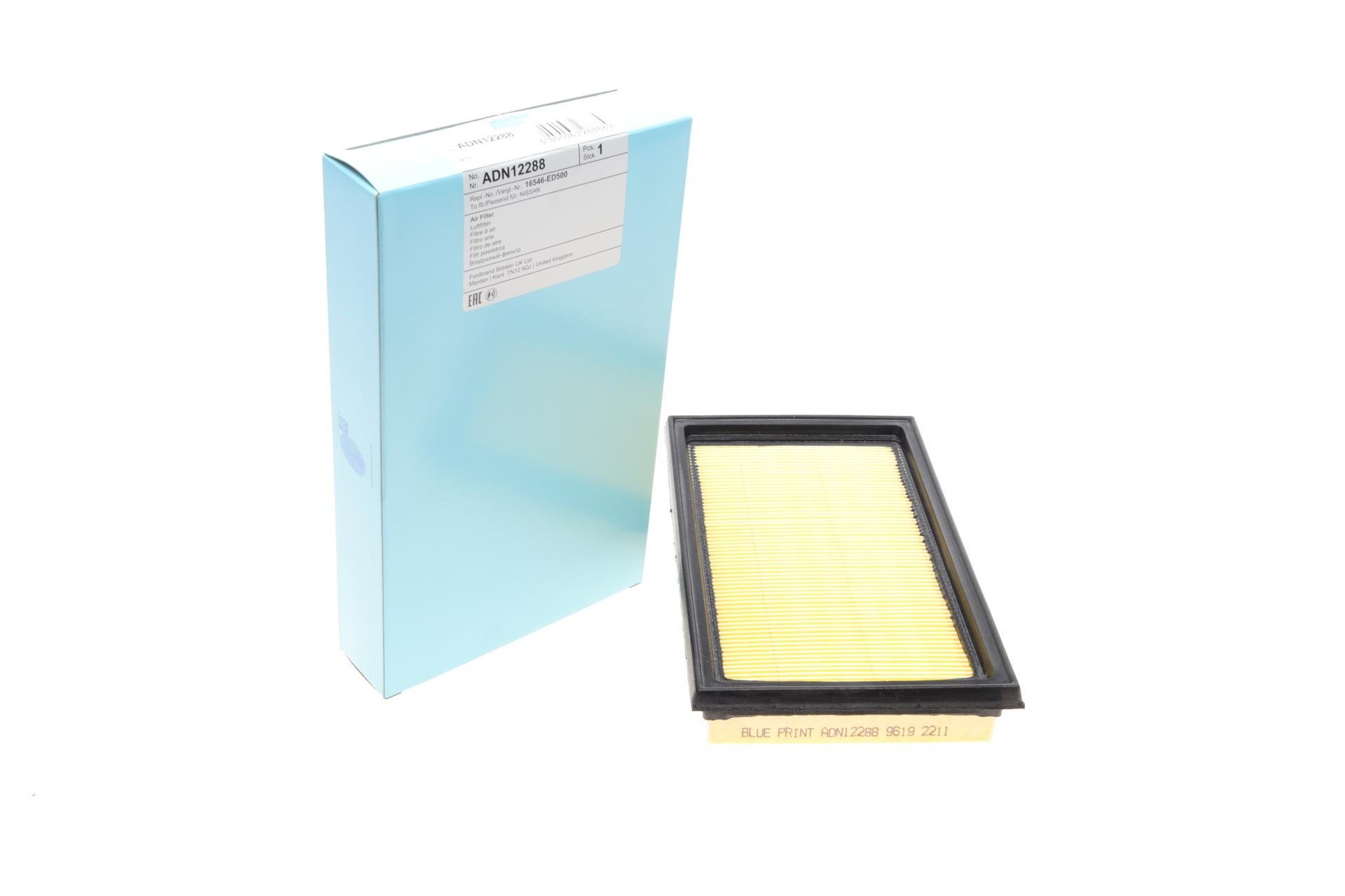 Фільтр повітряний BLUE PRINT для Nissan Note/Micra/Tiida 1,6 16V 04-/Infiniti Q50 3,5/3,7 13- (ADN12288)