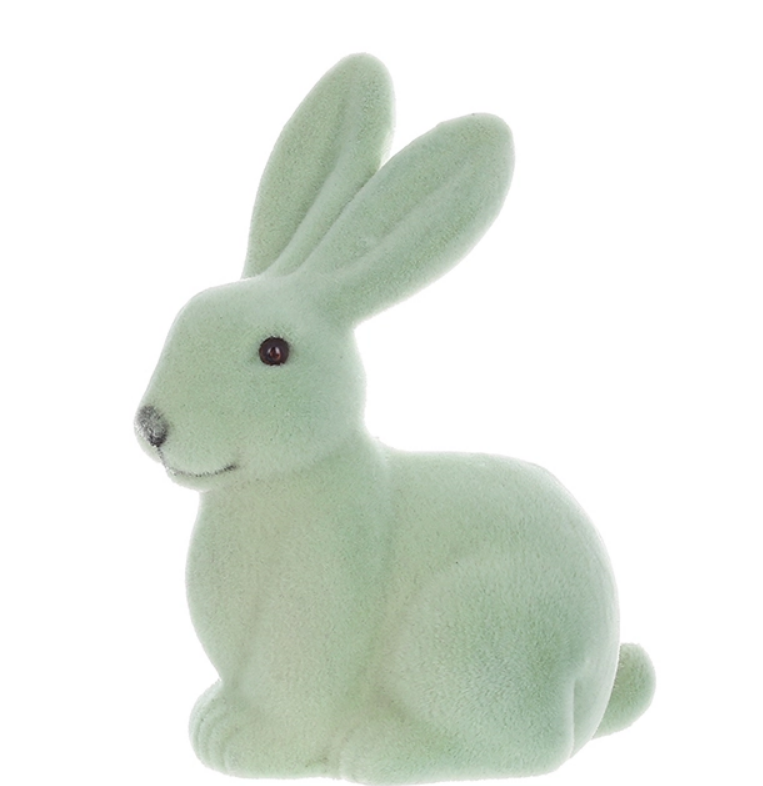 Фигурка пластиковая Кролик флок 15 см (42125)