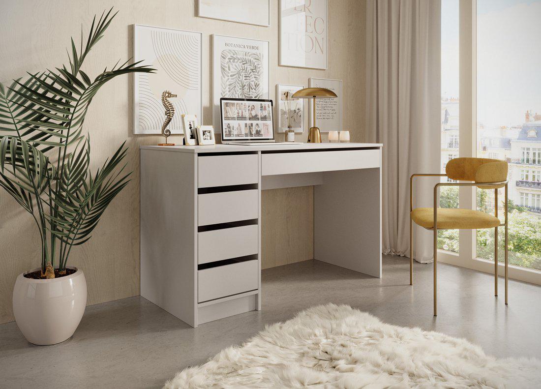 Стіл туалетний Perfect Home Ada 5S/120 з 5 шухлядами Кашемір (PFH-091309) Стіл туалетний Perfect Home Ada 5S/120 з 5 шухлядами Кашемір (PFH-091309)