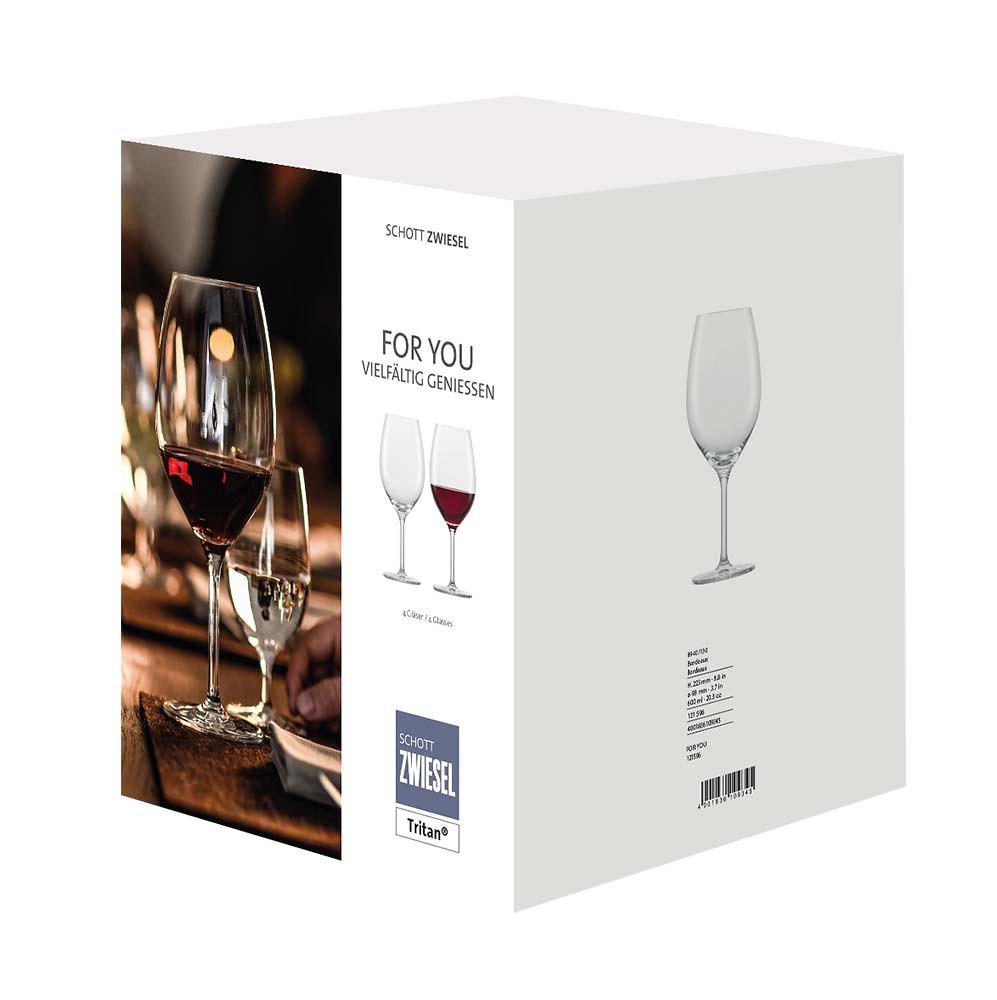 Набір келихів для червоного вина Schott Zwiesel For You 630 мл 4 шт. (121870) - фото 5 Набір келихів для червоного вина Schott Zwiesel For You 630 мл 4 шт. (121870) - фото 5