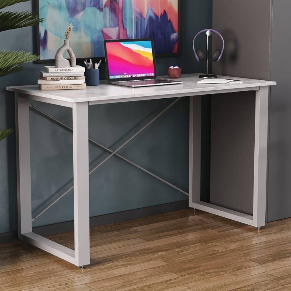 Письменный стол Ferrum-decor Драйв металл/ДСП 32 мм 750x1000x700 мм Серый/Бетон (FRD-103372)