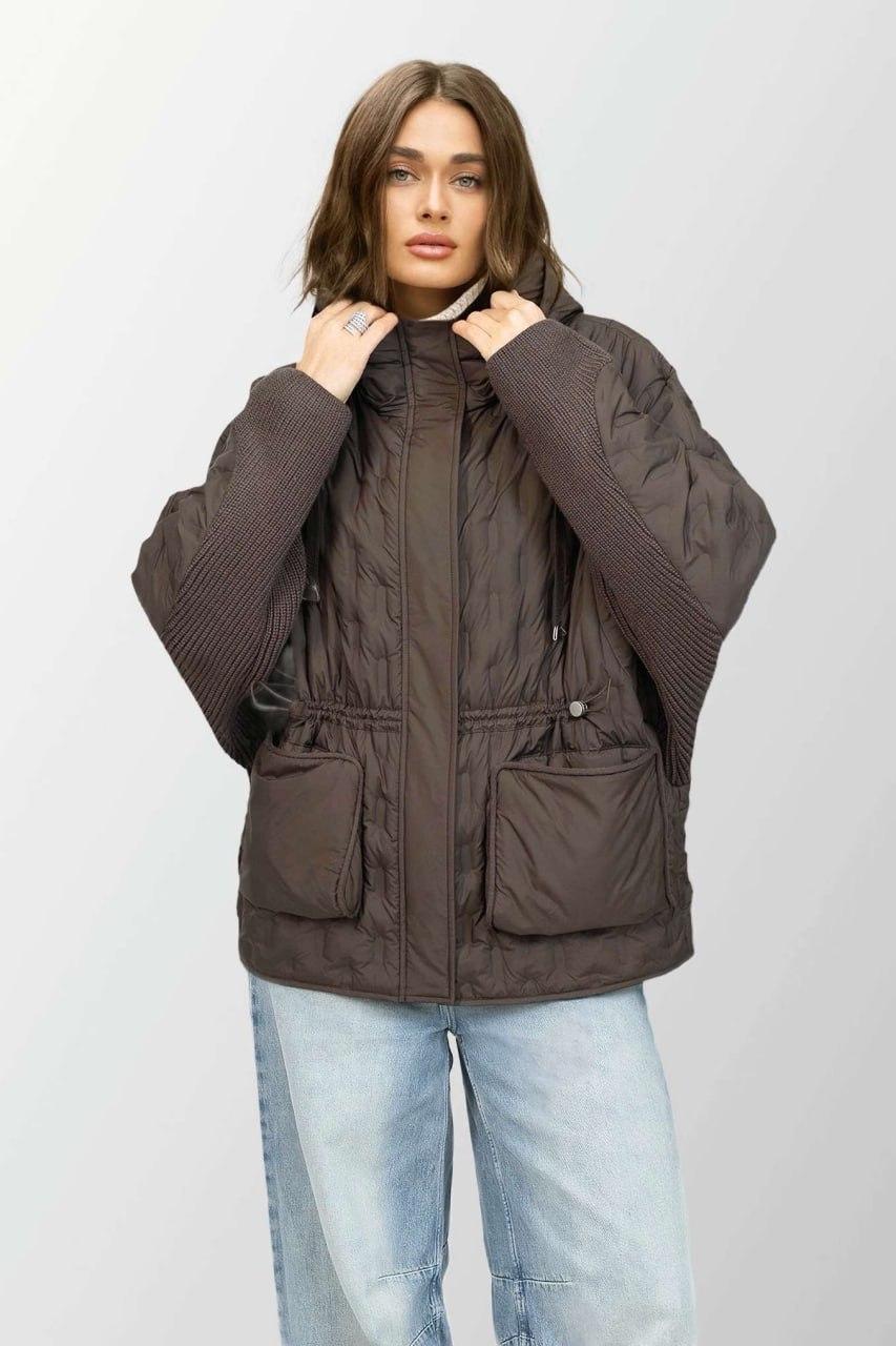 Куртка-автоледи женская oversize L Шоколадный (33242877) Куртка-автоледи женская oversize L Шоколадный (33242877)