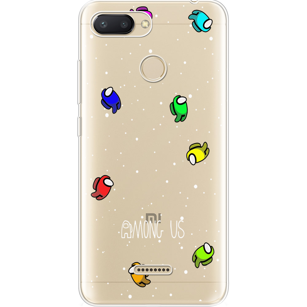 Чохол BoxFace Xiaomi Redmi 6 Among Us Invisible Прозорий силікон (34858-bk76-34858)