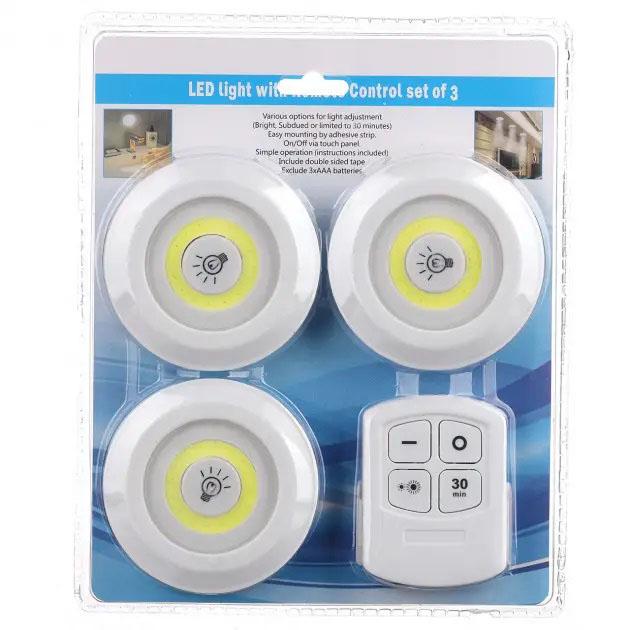 Набор LED ламп BL-1012 с пультом и таймером 3 шт.