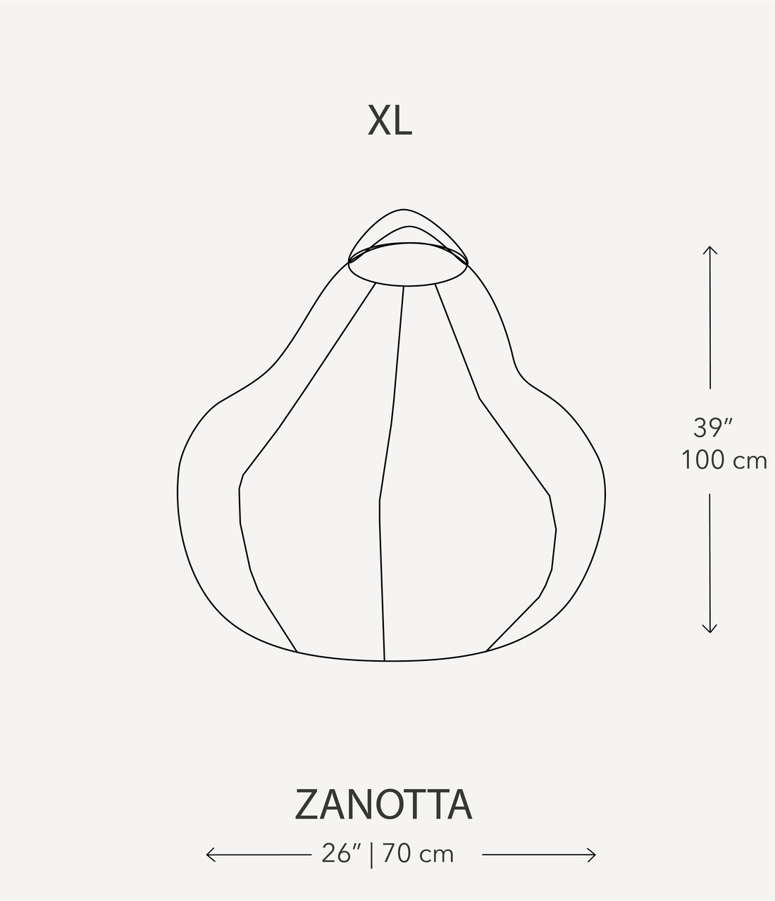 Крісло-мішок BIG YETI груша тканина поліестер 100x70 см Помаранчевий (1547236224) - фото 2 Крісло-мішок BIG YETI груша тканина поліестер 100x70 см Помаранчевий (1547236224) - фото 2
