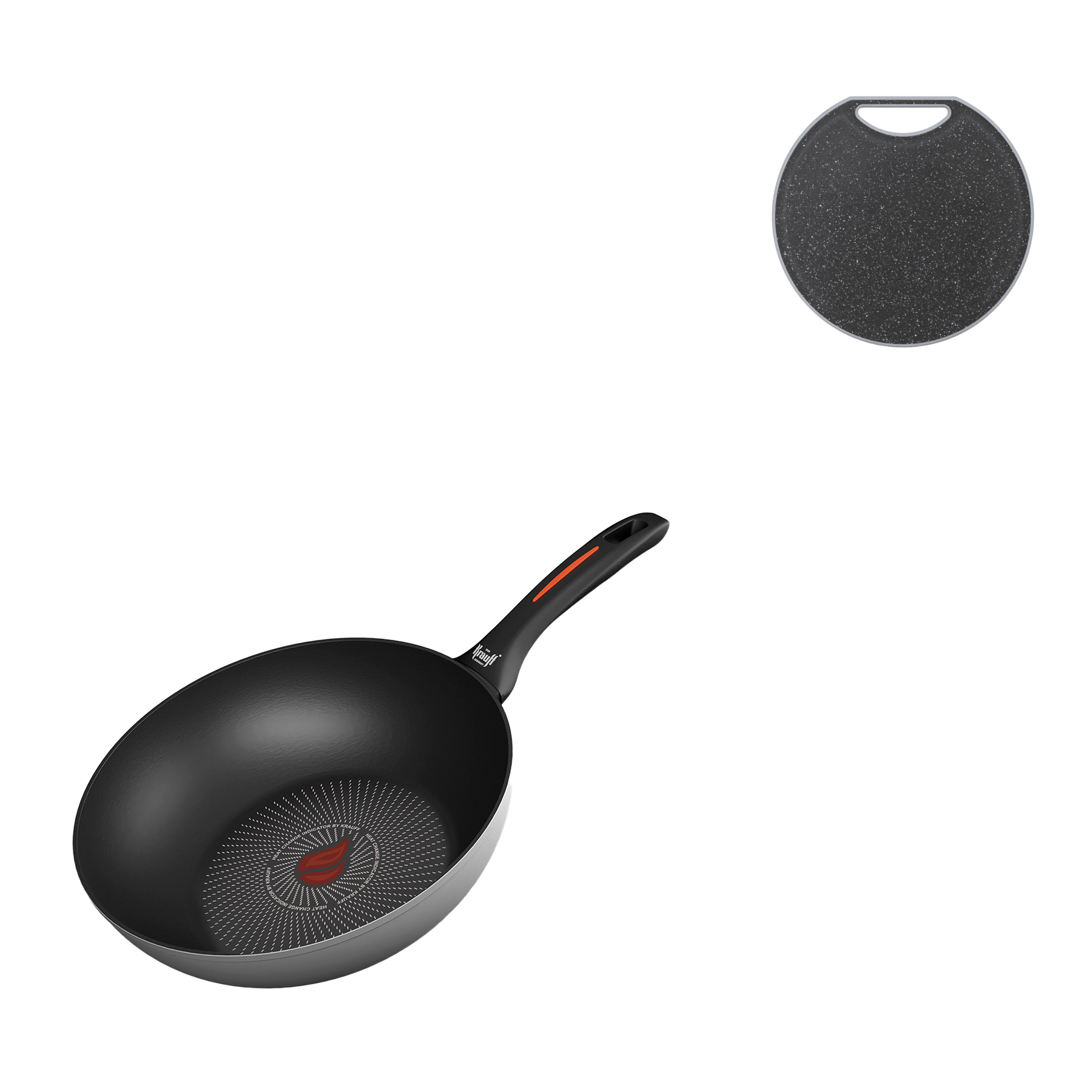 Сковорода Wok Krauff Smart Fry з кухонною дошкою (55-333-448)