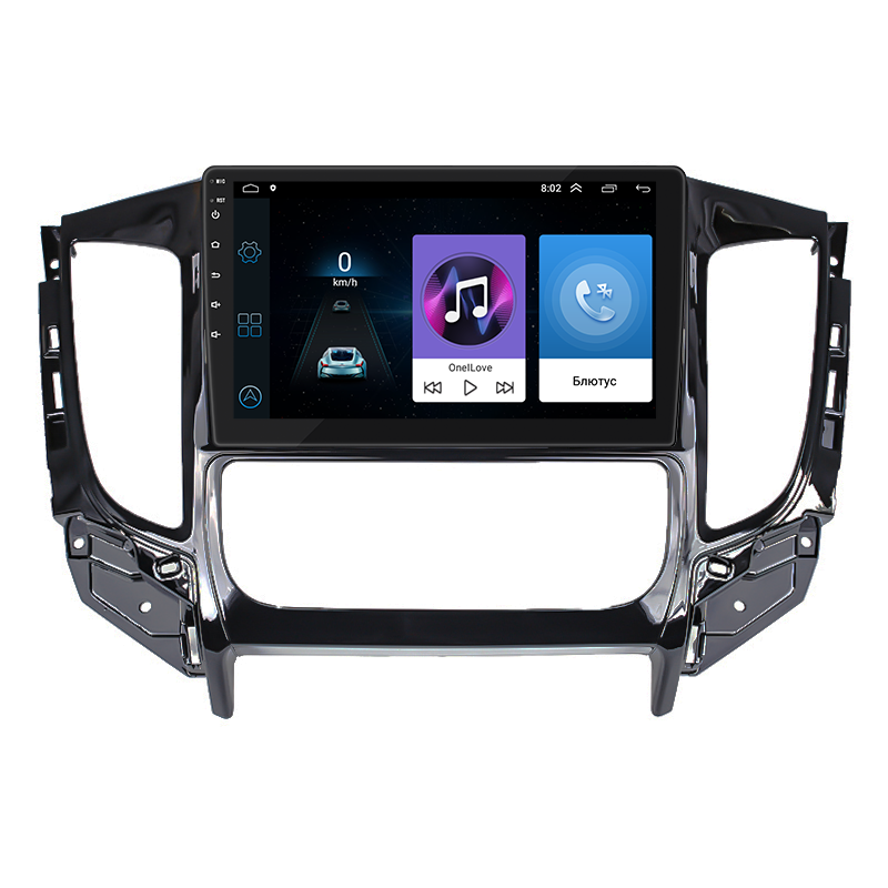 Магнитола штатная 9" Lesko для Mitsubishi L200 V 2015-2019 1/16Gb Wi-Fi GPS Base
