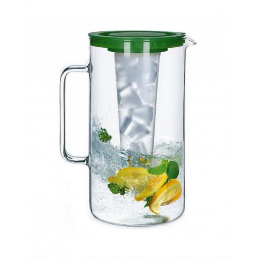 Глечик з місткістю для льоду Simax 2544/L SIM 2,5 л Прозорий/Зелений (1235588108)